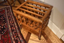 1840s Antique English Baluster And Ring Turned Canterbury 6 1840s Antique English Baluster And Ring Turned Canterbury -Chairish Shop 1840s antique english baluster and ring turned canterbury 9211