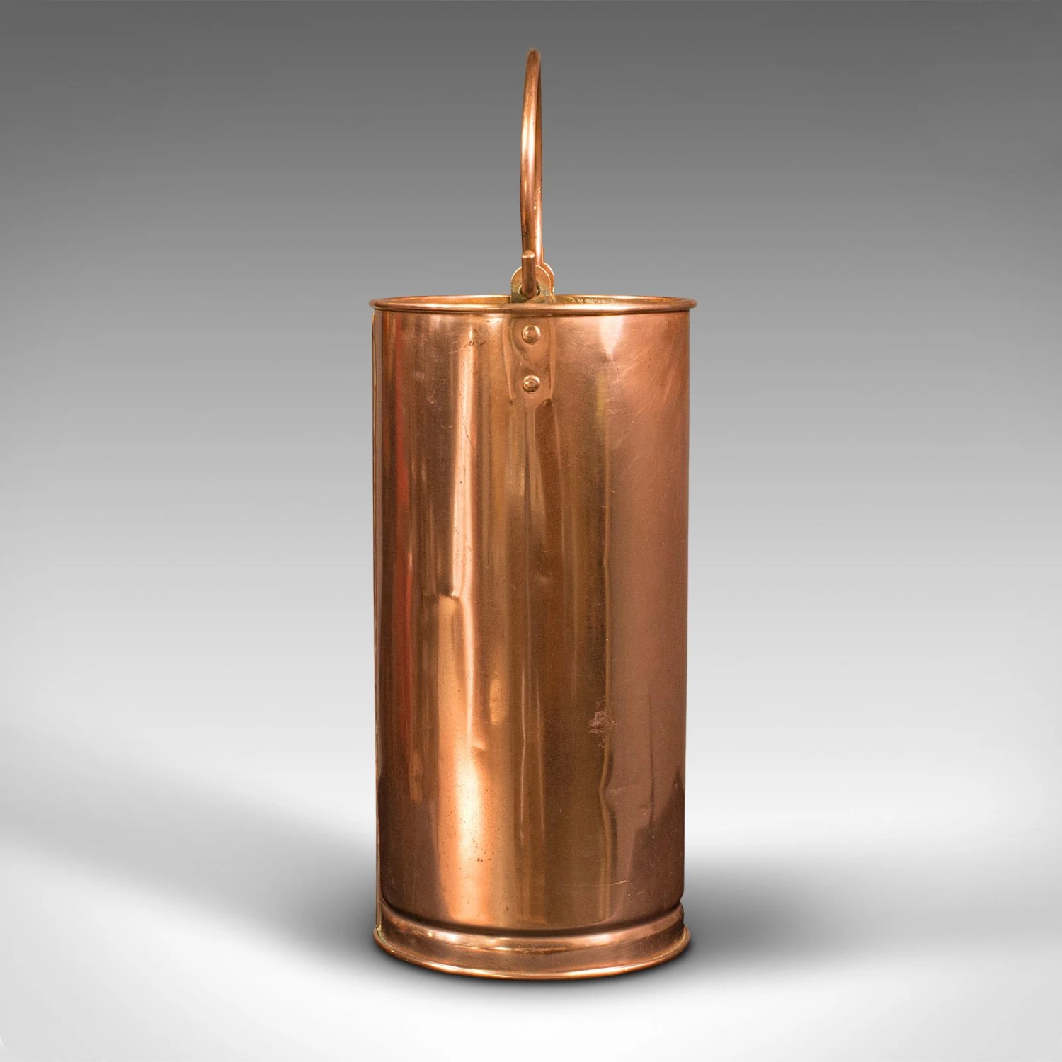 1850s Pair Of Antique Victorian English Copper Hall Stick Stands 6 1850s Pair Of Antique Victorian English Copper Hall Stick Stands - Image 6