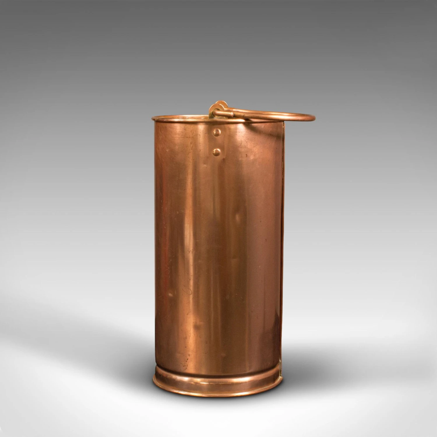 1850s Pair Of Antique Victorian English Copper Hall Stick Stands 4 1850s Pair Of Antique Victorian English Copper Hall Stick Stands - Image 4