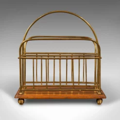 1880s Antique Victorian English Oak Newspaper Rack -Chairish Shop 1880s antique victorian english oak newspaper rack 2197
