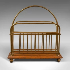 1880s Antique Victorian English Oak Newspaper Rack -Chairish Shop 1880s antique victorian english oak newspaper rack 2819