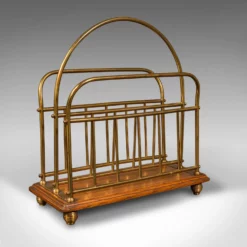 1880s Antique Victorian English Oak Newspaper Rack -Chairish Shop 1880s antique victorian english oak newspaper rack 7857