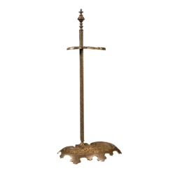 1880s Antique Victorian French Brass Art Nouveau Stick Stand
