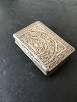 1880s European Sterling Silver Box -Chairish Shop 1880s european sterling silver box 8553 scaled