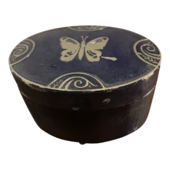 1920s Art Deco Butterfly Tin Trinket Box