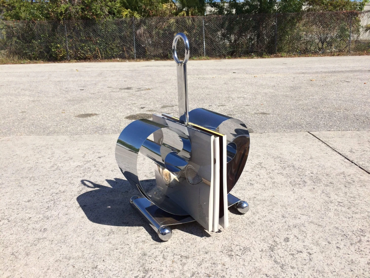 1930s Norman Bel Geddes Art Deco Magazine Rack 6 1930s Norman Bel Geddes Art Deco Magazine Rack - Image 6