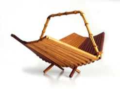 Chairish Shop -Chairish Shop 1940s japanese folding basket with bamboo handle 5372 scaled