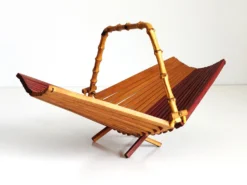 1940s Japanese Folding Basket With Bamboo Handle -Chairish Shop 1940s japanese folding basket with bamboo handle 8848 scaled