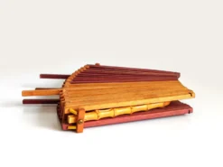 1940s Japanese Folding Basket With Bamboo Handle -Chairish Shop 1940s japanese folding basket with bamboo handle 9045 scaled