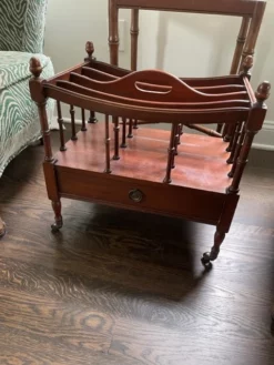 1940s Mid-Century Columbia Manufacturing Company Canterbury Magazine Rack 13 1940s Mid-Century Columbia Manufacturing Company Canterbury Magazine Rack -Chairish Shop 1940s mid century columbia manufacturing company canterbury magazine rack 3787