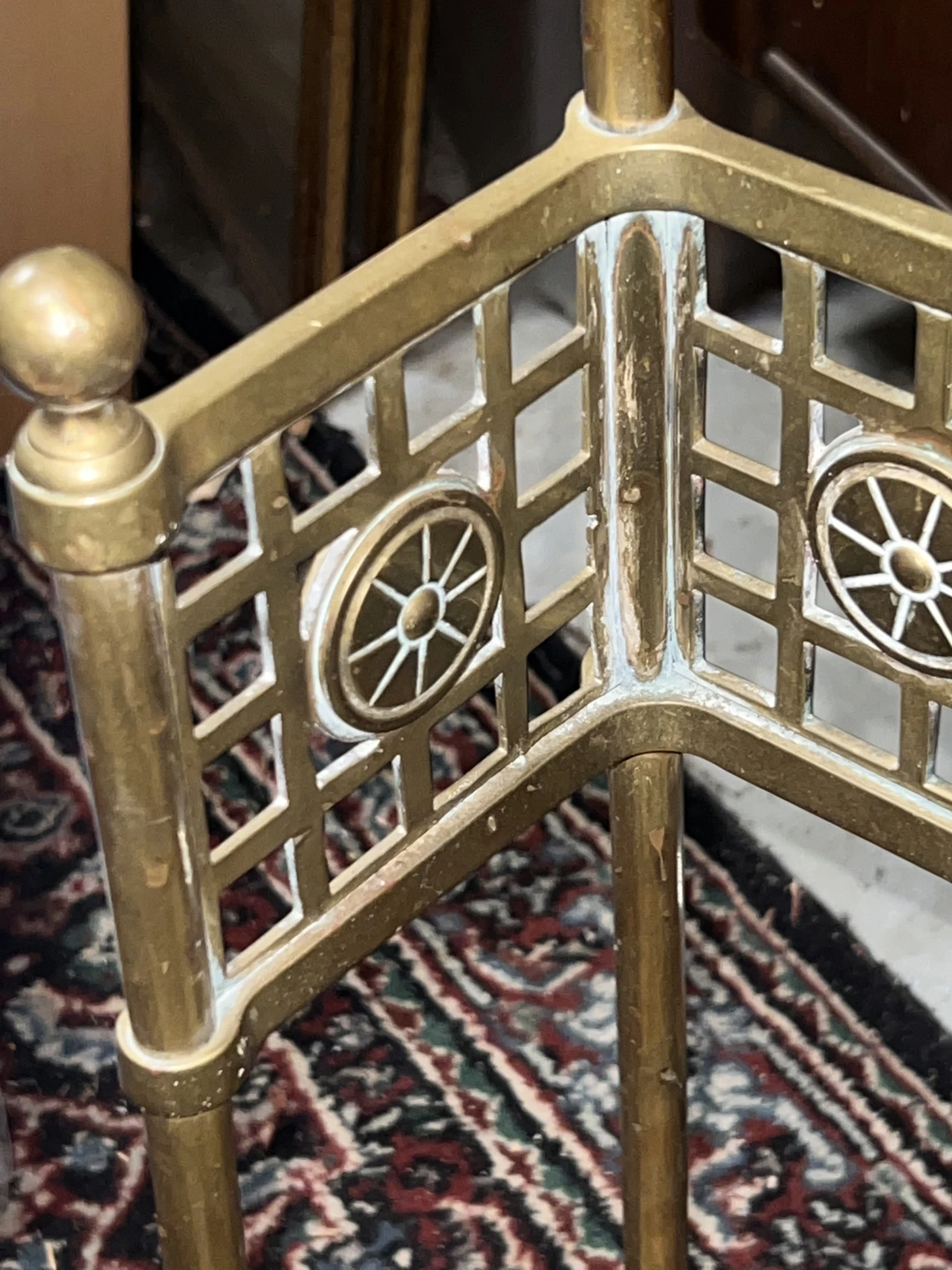 1940s Solid Brass Umbrella Stand 5 1940s Solid Brass Umbrella Stand - Image 5