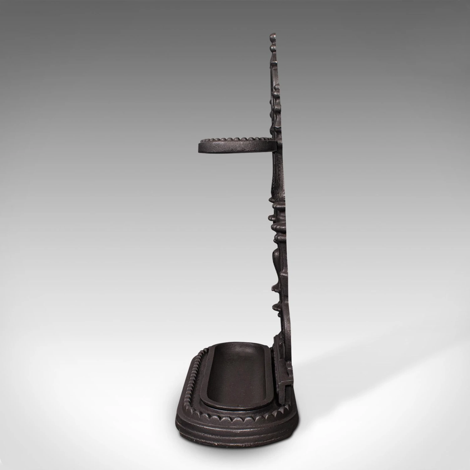 1940s Vintage Art Deco English Iron Decorative Stick Stand 4 1940s Vintage Art Deco English Iron Decorative Stick Stand - Image 4