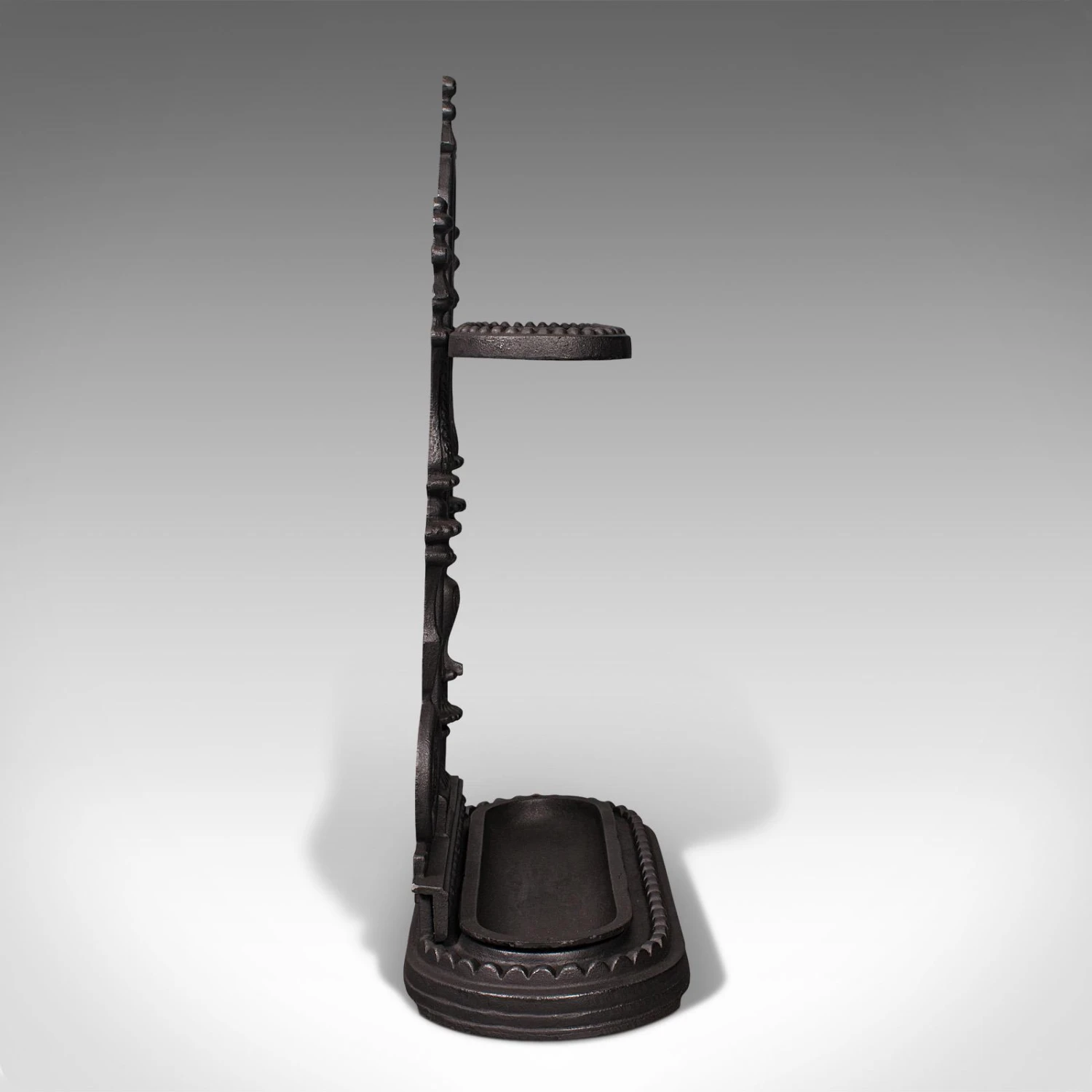 1940s Vintage Art Deco English Iron Decorative Stick Stand 3 1940s Vintage Art Deco English Iron Decorative Stick Stand - Image 3