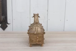 1950s Aged Brass Nandi Ceremonial Box -Chairish Shop 1950s aged brass nandi ceremonial box 7916