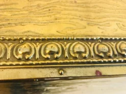 1950s Faux Bois Brass Clad Wooden Storage Box With Egg & Dart Embossed Top Traditional Home 17 1950s Faux Bois Brass Clad Wooden Storage Box With Egg & Dart Embossed Top Traditional Home -Chairish Shop 1950s faux bois brass clad wooden storage box with egg and dart embossed top traditional home 2174 scaled