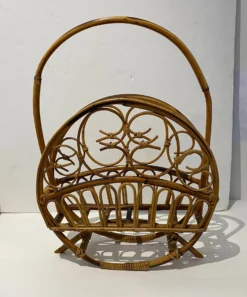 1960s Italian Magazine Holder Bamboo & Rattan Magazine Rack 15 1960s Italian Magazine Holder Bamboo & Rattan Magazine Rack -Chairish Shop 1960s italian magazine holder bamboo and rattan magazine rack 2899 scaled