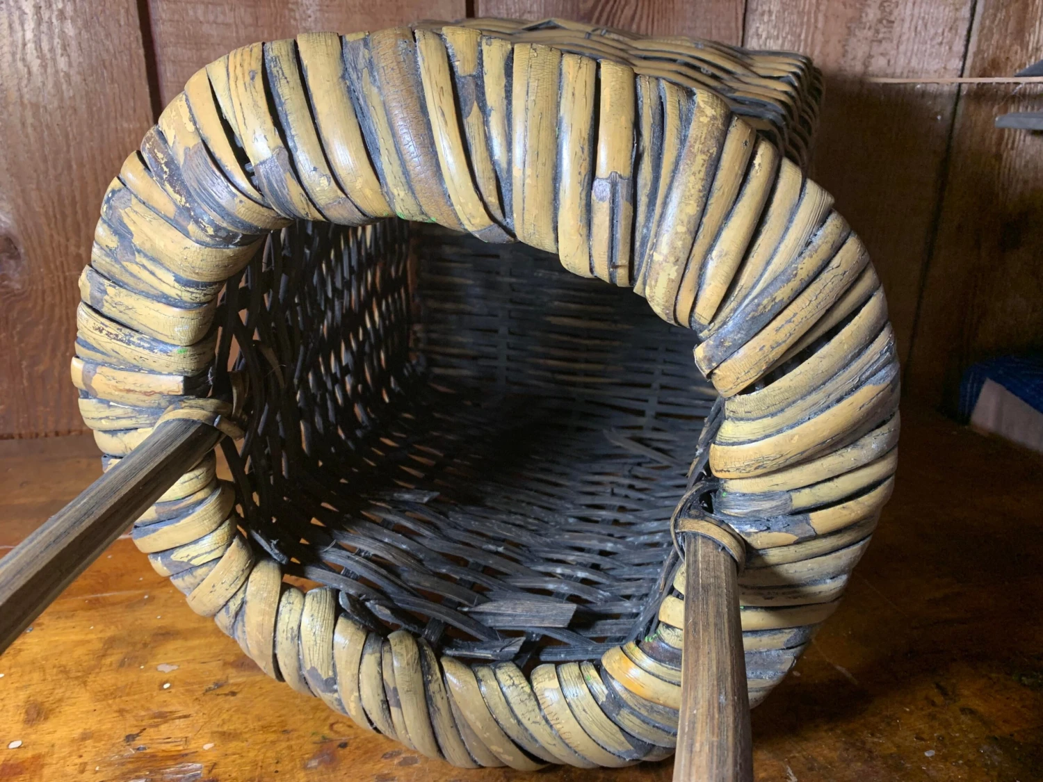 1960s Large Rattan Basket 7 1960s Large Rattan Basket - Image 7