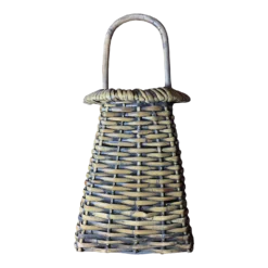 1960s Large Rattan Basket