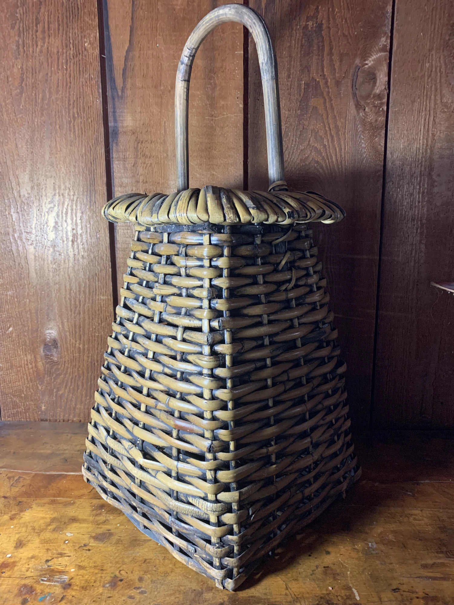 1960s Large Rattan Basket 8 1960s Large Rattan Basket - Image 8