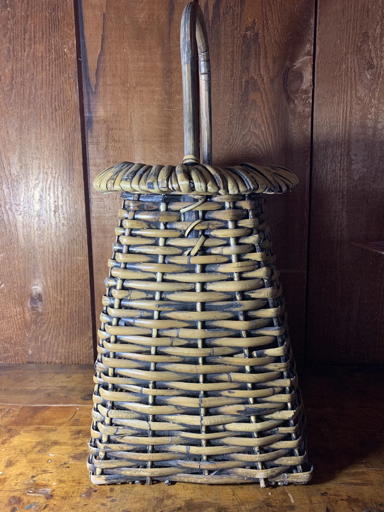 1960s Large Rattan Basket 3 1960s Large Rattan Basket - Image 3
