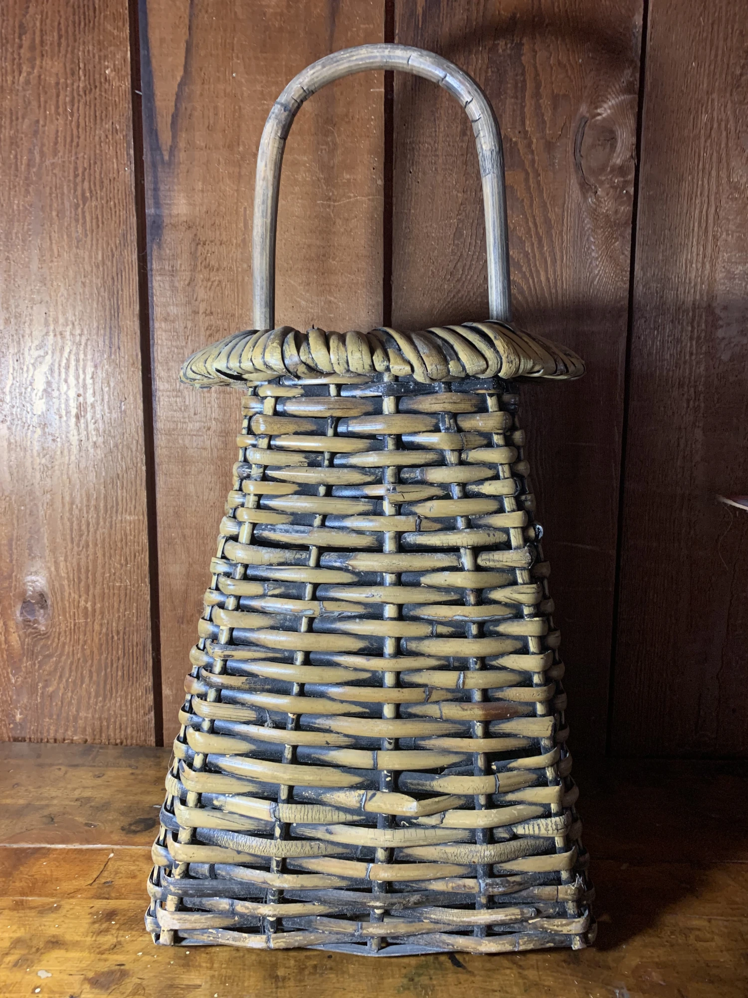1960s Large Rattan Basket 9 1960s Large Rattan Basket - Image 9