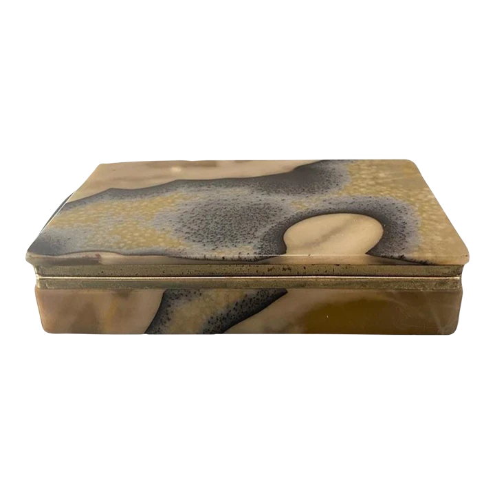 1960s Mid Century Modern Alabaster Box 1 1960s Mid Century Modern Alabaster Box