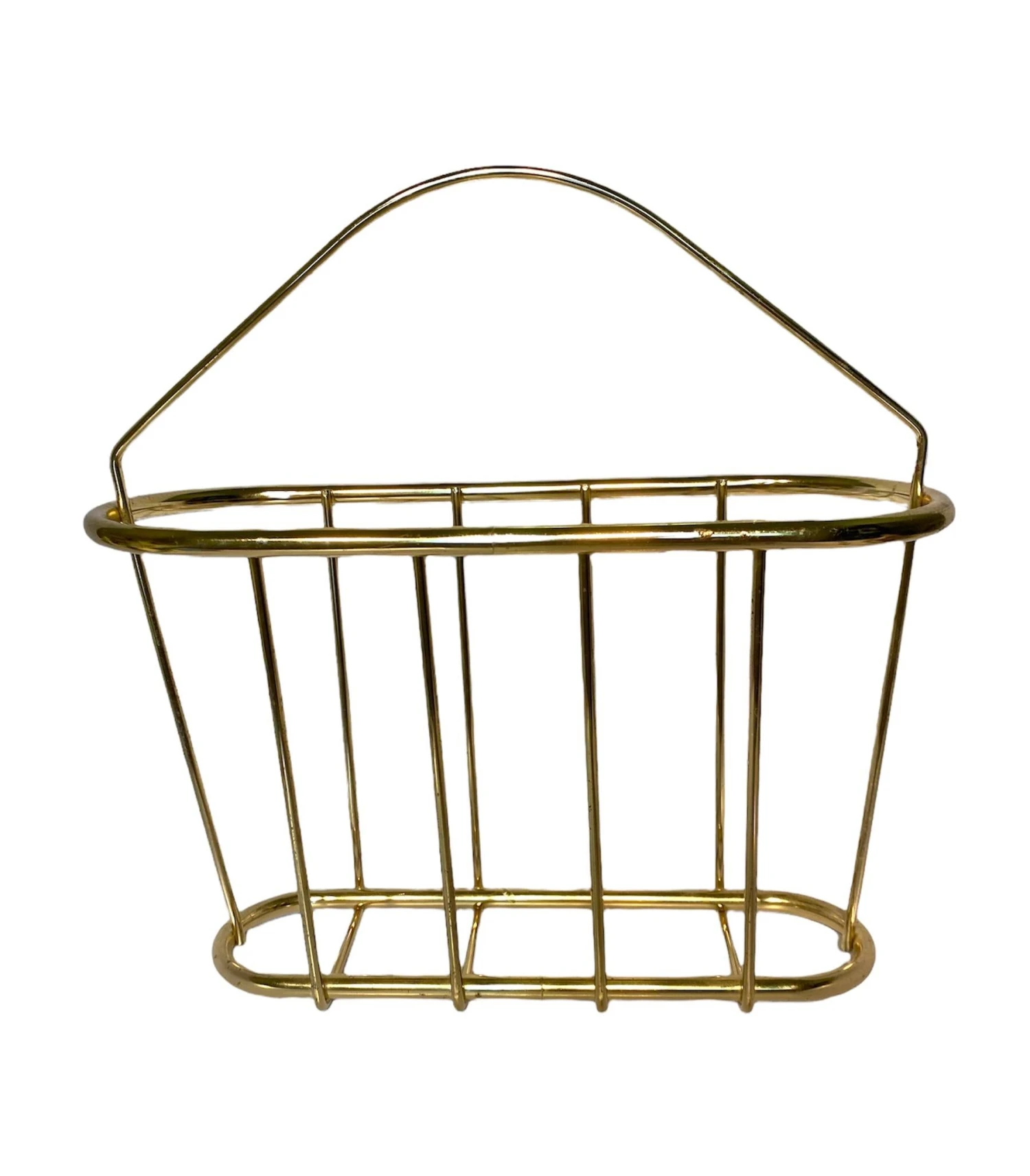 1960s Mid-Century Modern Brass Magazine Rack 7 1960s Mid-Century Modern Brass Magazine Rack - Image 7