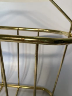 1960s Mid-Century Modern Brass Magazine Rack 12 1960s Mid-Century Modern Brass Magazine Rack -Chairish Shop 1960s mid century modern brass magazine rack 7623