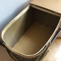 1960s Mid-Century Modern Raffia Picnic Basket 18 1960s Mid-Century Modern Raffia Picnic Basket -Chairish Shop 1960s mid century modern raffia picnic basket 3090