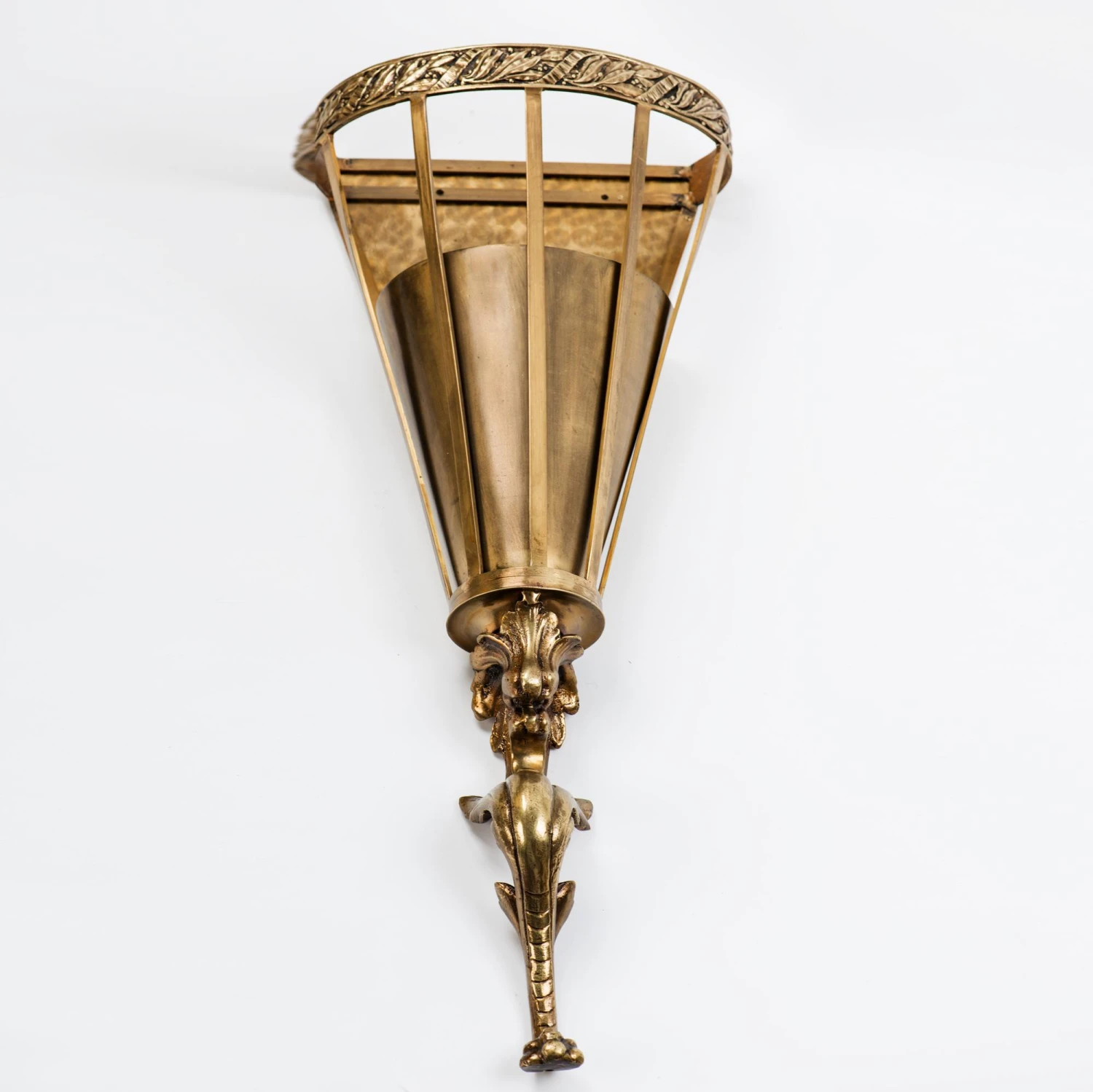 1960s Wall Mounted Brass Umbrella Stand 2 1960s Wall Mounted Brass Umbrella Stand - Image 2