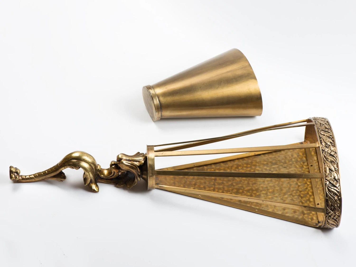 1960s Wall Mounted Brass Umbrella Stand 5 1960s Wall Mounted Brass Umbrella Stand - Image 5