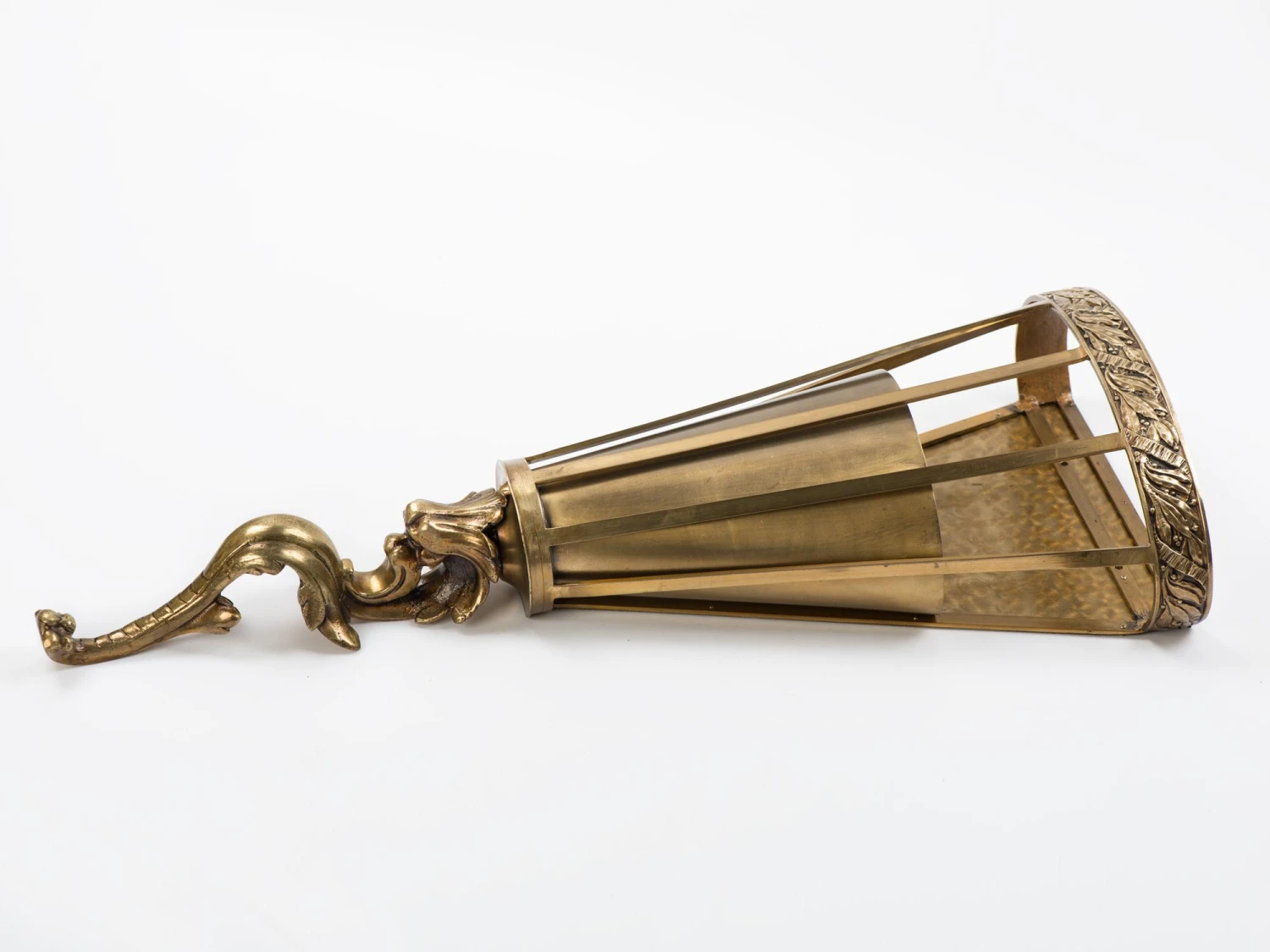 1960s Wall Mounted Brass Umbrella Stand 9 1960s Wall Mounted Brass Umbrella Stand - Image 9