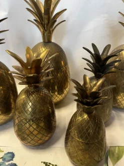 1970s Brass Pineapple Boxes - Set Of 6 10 1970s Brass Pineapple Boxes - Set Of 6 -Chairish Shop 1970s brass pineapple boxes set of 6 4636