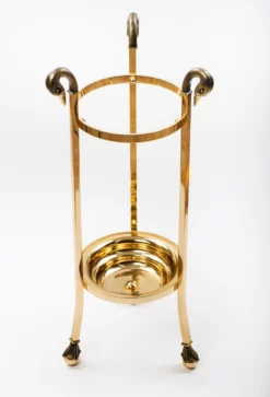 1970s Brass Swan Head Umbrella Or Walking Stick Stand -Chairish Shop 1970s brass swan head umbrella or walking stick stand 0665 scaled