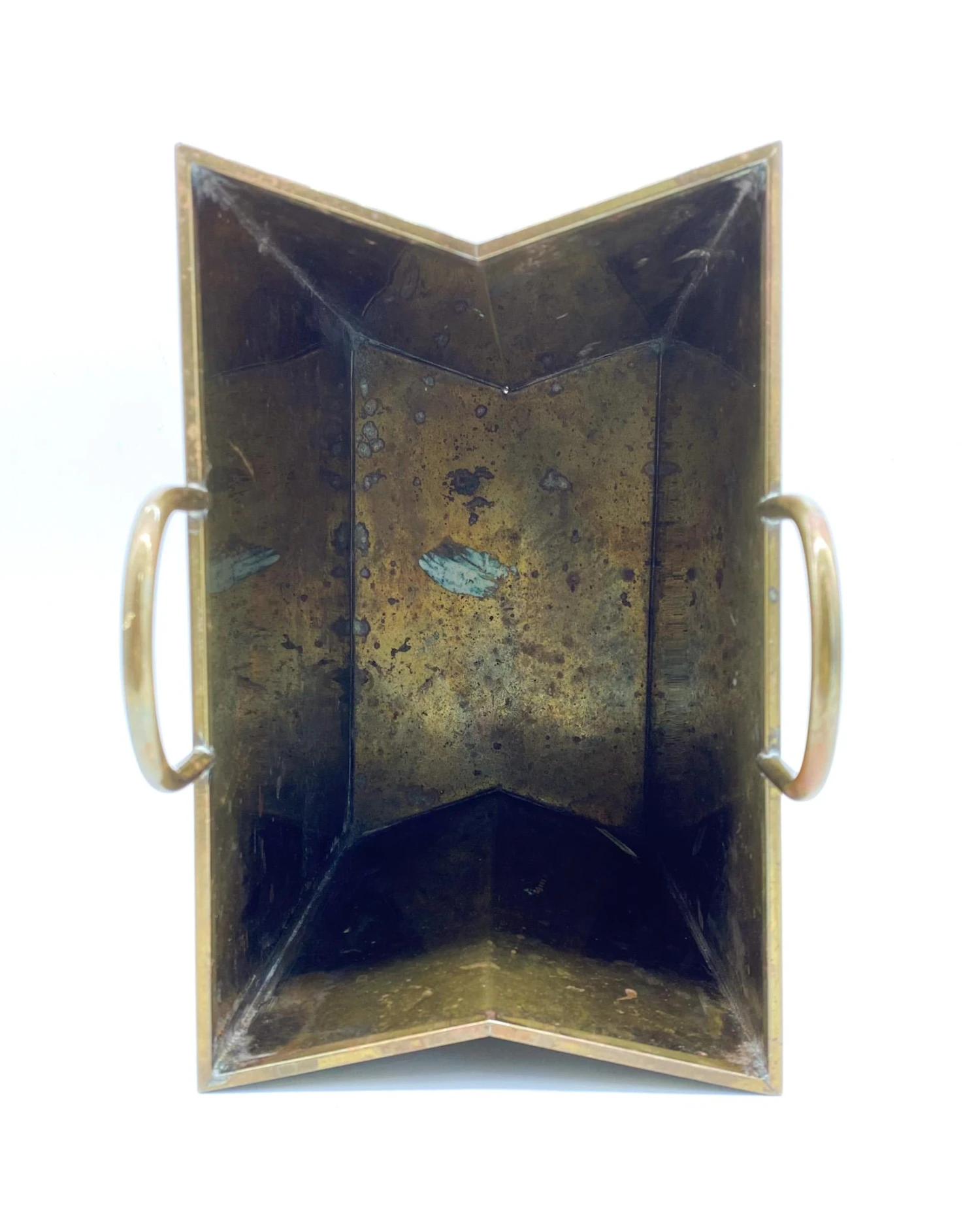 1970's Italian Brass Shopping Bag Magazine Holder After Gio Ponti 8 1970's Italian Brass Shopping Bag Magazine Holder After Gio Ponti - Image 8