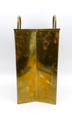 1970's Italian Brass Shopping Bag Magazine Holder After Gio Ponti 12 1970's Italian Brass Shopping Bag Magazine Holder After Gio Ponti -Chairish Shop 1970s italian brass shopping bag magazine holder after gio ponti 5587