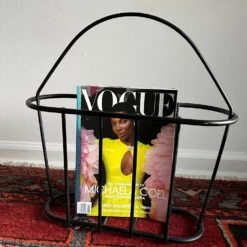 1970s Mid-Century Black Matte Metal Magazine Rack 14 1970s Mid-Century Black Matte Metal Magazine Rack -Chairish Shop 1970s mid century black matte metal magazine rack 9037 scaled