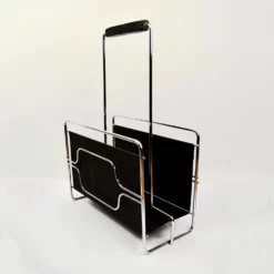 1970s Modernist Metal Newspaper Magazine Stand, E. Höglund Sweden -Chairish Shop 1970s modernist metal newspaper magazine stand e hoglund sweden 9661