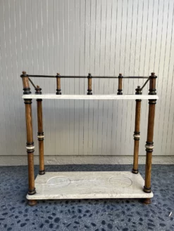 1970s Vintage Marble Umbrella & Plant Stand -Chairish Shop 1970s vintage marble umbrella and plant stand 6307