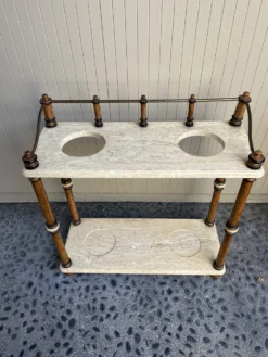 1970s Vintage Marble Umbrella & Plant Stand -Chairish Shop 1970s vintage marble umbrella and plant stand 7392