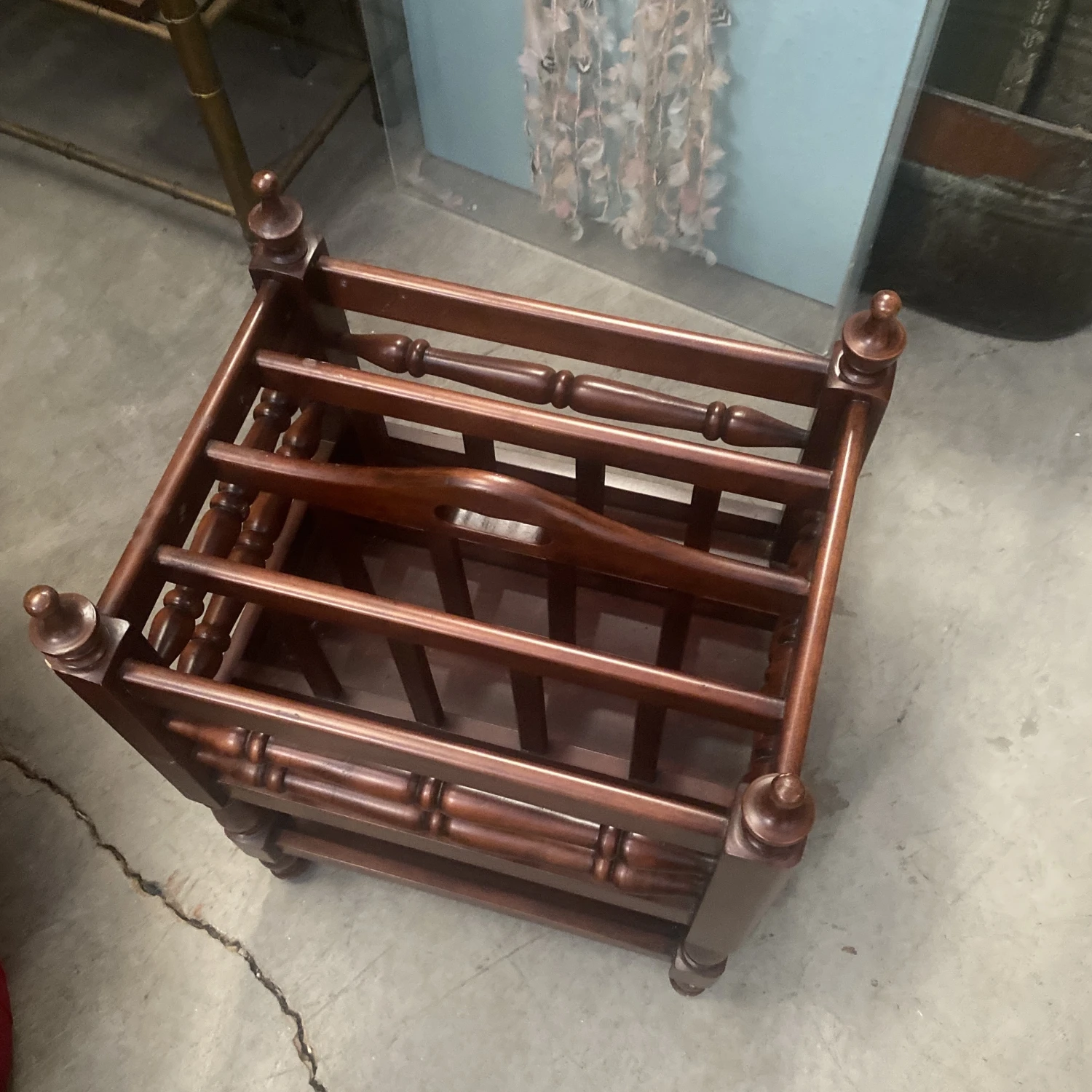 1970s Wooden Magazine Holder 8 1970s Wooden Magazine Holder - Image 8