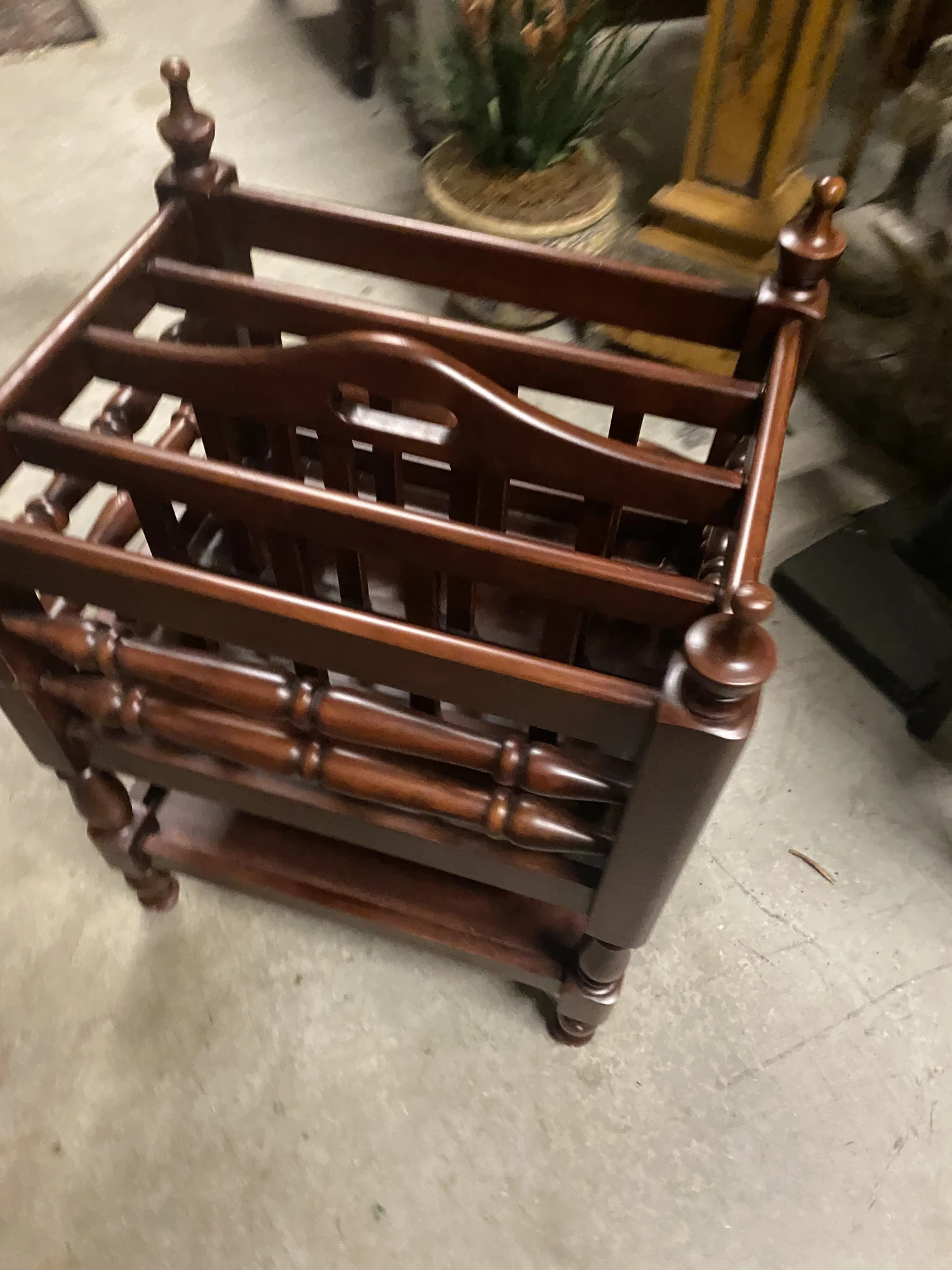 1970s Wooden Magazine Holder 2 1970s Wooden Magazine Holder - Image 2