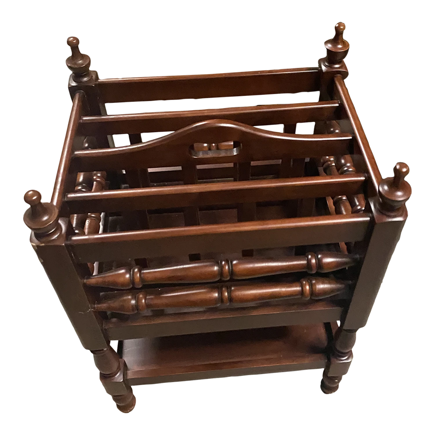 1970s Wooden Magazine Holder 1 1970s Wooden Magazine Holder