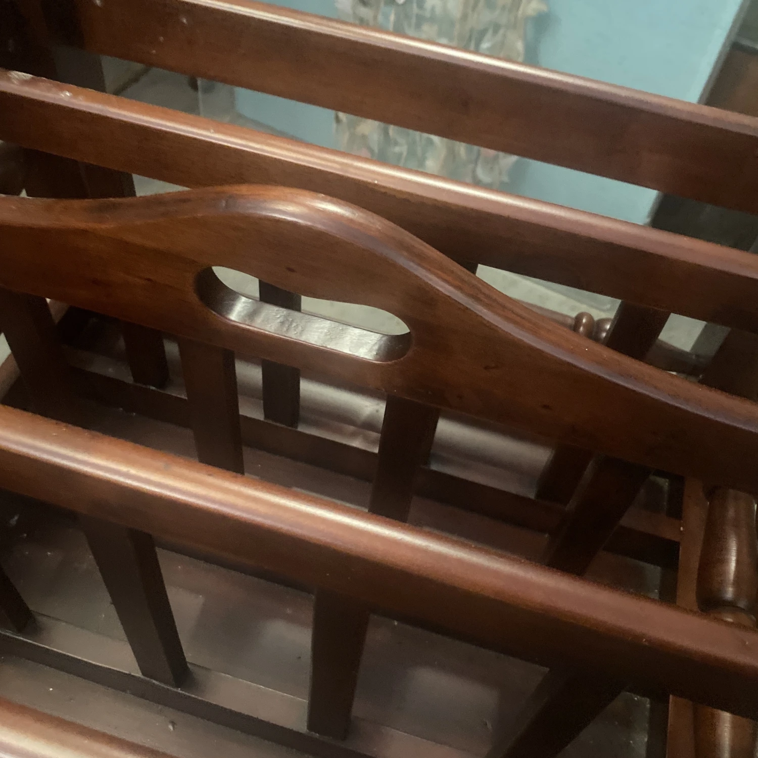 1970s Wooden Magazine Holder 5 1970s Wooden Magazine Holder - Image 5