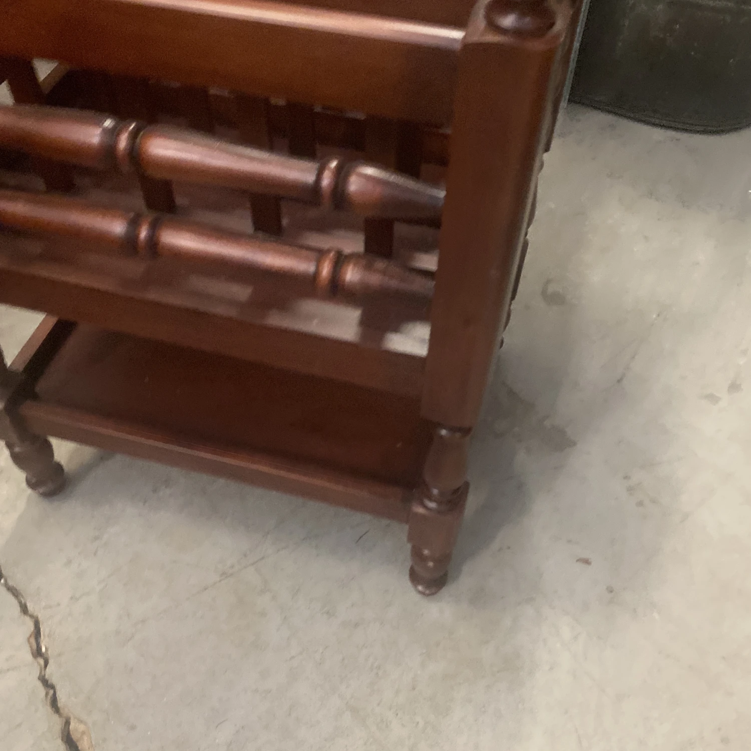 1970s Wooden Magazine Holder 4 1970s Wooden Magazine Holder - Image 4