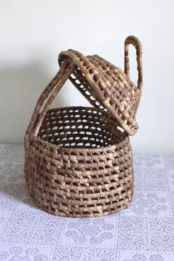 1970s Woven Lidded Basket With Handles 13 1970s Woven Lidded Basket With Handles -Chairish Shop 1970s woven lidded basket with handles 4015 scaled