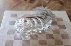 MIKASA 1980s Art Deco Style Crystal Shell Dish/Box -Chairish Shop 1980s art deco style crystal shell dishbox 2949 scaled