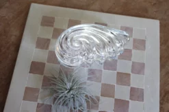 MIKASA 1980s Art Deco Style Crystal Shell Dish/Box -Chairish Shop 1980s art deco style crystal shell dishbox 5082 scaled