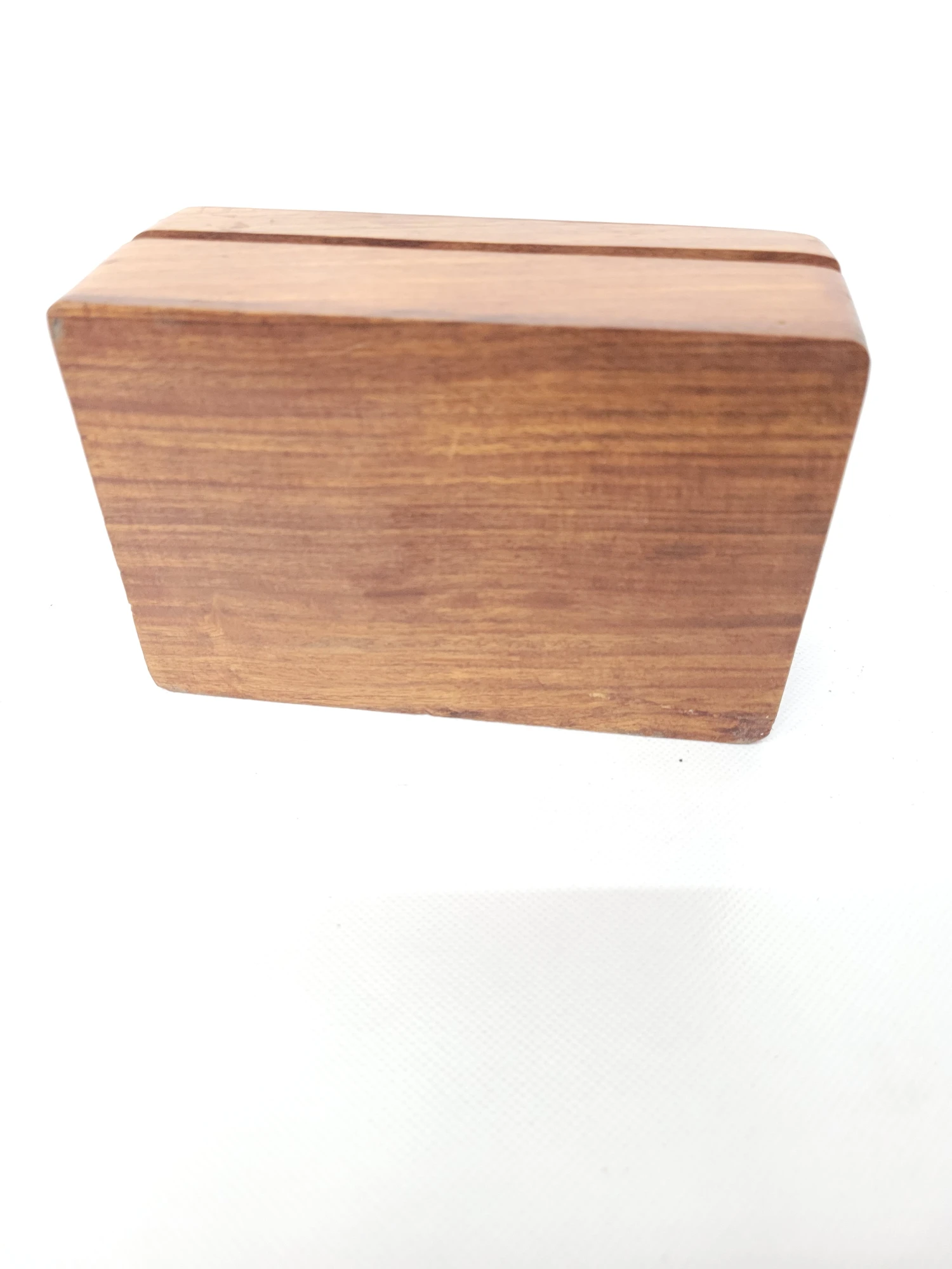 1980s Vintage Miniature Brass & Wood Box 3 1980s Vintage Miniature Brass & Wood Box - Image 3