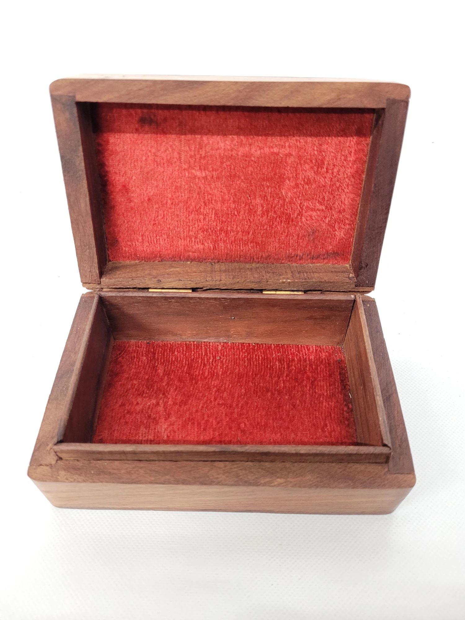 1980s Vintage Miniature Brass & Wood Box 7 1980s Vintage Miniature Brass & Wood Box - Image 7